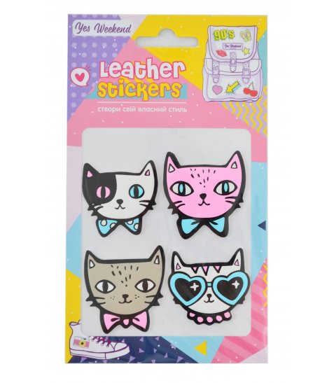 Набір наклейок YES Leather stikers Cats