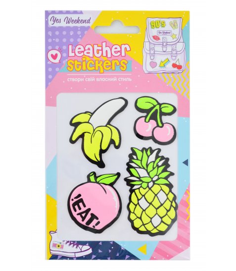 Набір наклейок YES Leather stikers Exotic fruits