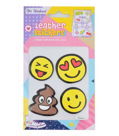 Набір наклейок YES Leather stikers Smile