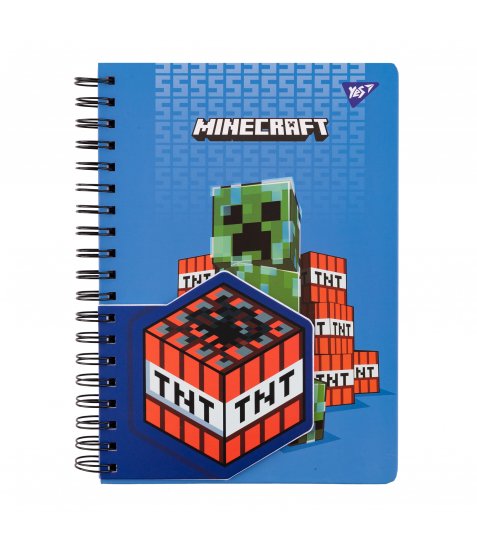 Блокнот YES 2 в 1 В5 В7 80 арк 20 арк подв спіраль Minecraft TNT клітинка