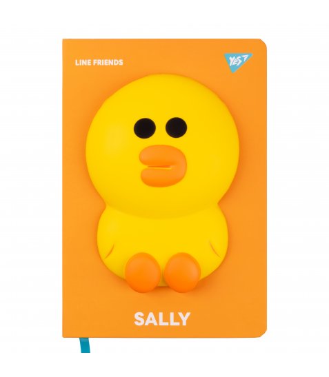 Блокнот-сквиш YES А5, 128 л. лін. Line Friends. Sally