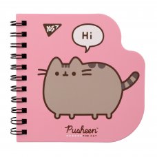 Блокнот Yes 100x100 30 аркушів подв спіраль Pusheen крапки