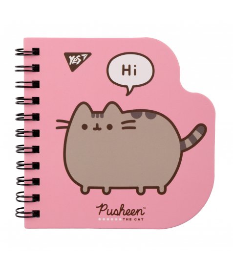 Блокнот Yes 100x100 30 аркушів подв спіраль Pusheen крапки