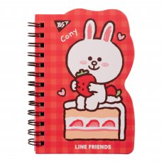 Блокнот Yes В7 60 аркушів подв спіраль Line Friends Cony клітинка