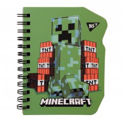 Блокнот Yes В7 60 аркушів подв спіраль Minecraft Creeper клітинка