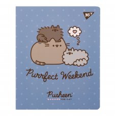 Блокнот Yes А5 50 арк cпіраль Pusheen клітинка