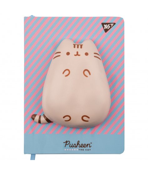 Блокнот сквіш Yes А5 128 аркушів Pusheen клітинка та лінія