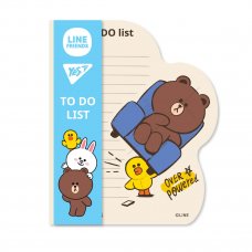 Папір для нотаток YES To Do Line Friends boy планшет з магнітом, блок 52 аркуша