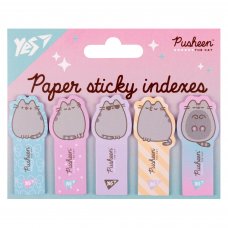 Індекси паперові Yes Pusheen, 55*22мм, 100 шт (5x20)