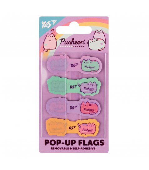 Закладки Pop-up Yes Pusheen, пластик, 80 шт