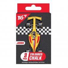 Крейда кольорова YES Race legend 3 шт, JUMBO