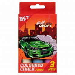 Крейда кольорова Yes Street Drift 3 шт JUMBO