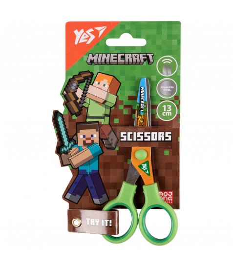 Ножиці Yes Minecraft 13см з принтом на лезі