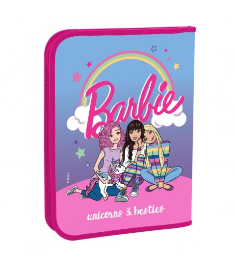 Папка для зошитів YES пластикова на блискавці В5 Barbie