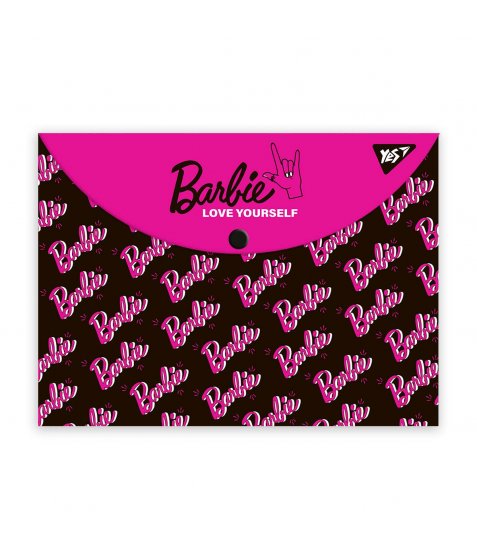 Папка-конверт на кнопці YES А4 Barbie