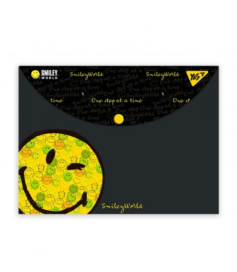 Папка-конверт на кнопці YES А4 Smiley World