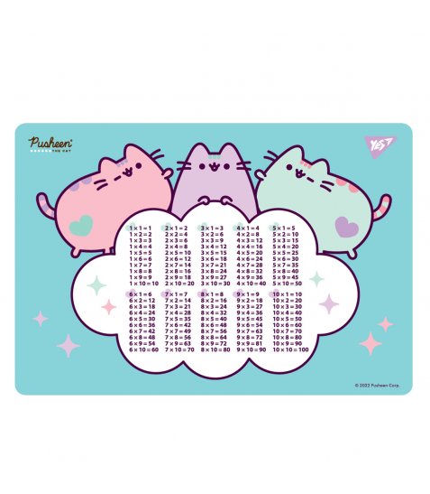 Підкладка для столу YES Pusheen таблиця множення