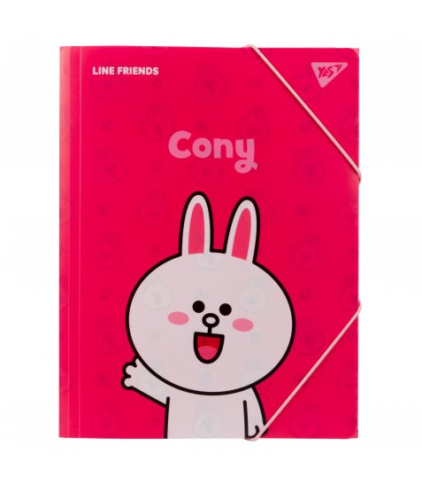 Папка на гумці YES A4 Line Friends Cony