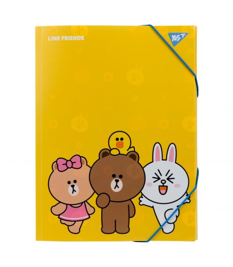 Папка YES A4 на гумці Line Friends