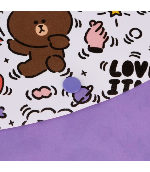 Папка конверт YES А4 на кнопці Line Friends