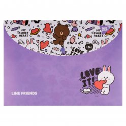 Папка конверт YES А4 на кнопці Line Friends