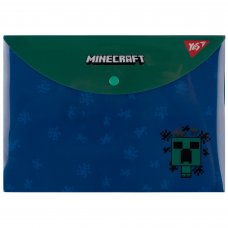 Папка конверт на кнопці Yes Minecraft Creeper B5