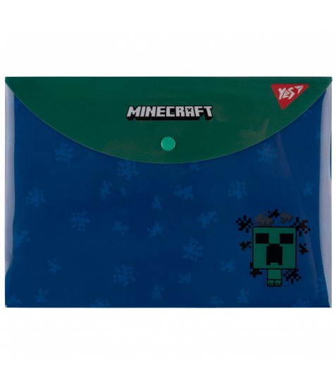 Папка конверт на кнопці Yes Minecraft Creeper B5