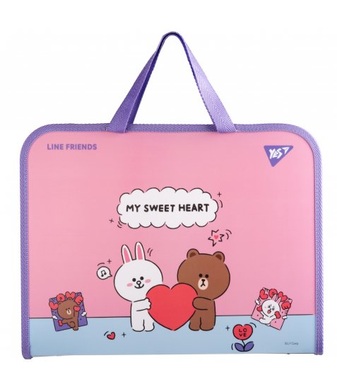 Папка портфель Yes Line Friends Choco and Cony FC