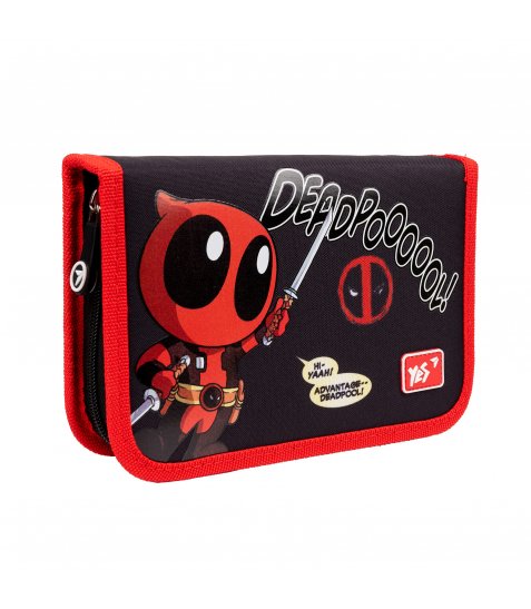 Пенал твердий YES одинарний з двома клапанами HP-04 Marvel Deadpool