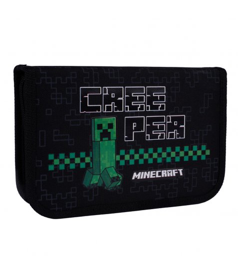 Пенал твердий одинарний з двома клапанами Yes Minecraft Time HP-04