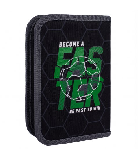 Пенал твердий YES одинарний з клапаном HP-03 Football TIme
