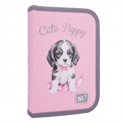Пенал твердий одинарний з двома клапанами Yes Doggy Princess HP-04