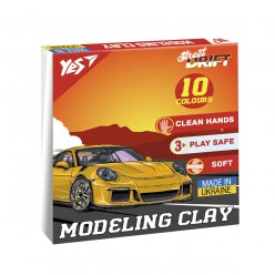 Пластилін Yes Drift King 10 кольорів 200 г