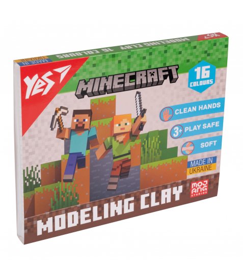 Пластилін Yes Minecraft 16 кольорів 320 г