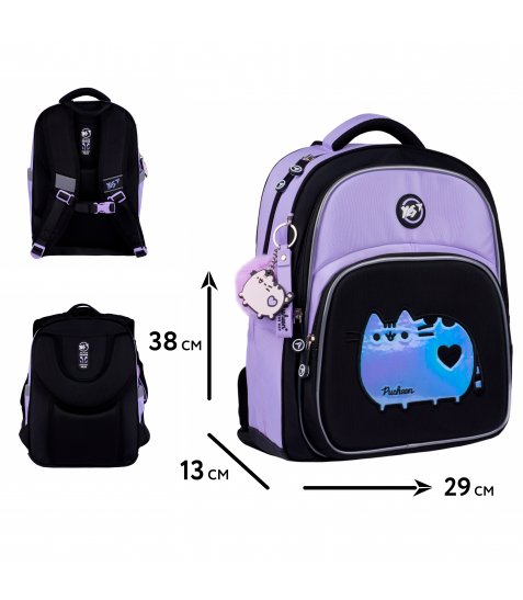 Рюкзак шкільний напівкаркасний YES Pusheen Shiny S-91