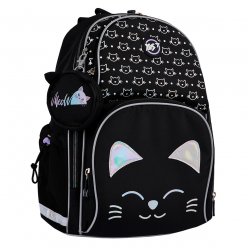 Рюкзак шкільний напівкаркасний YES Smiling Cats S-100