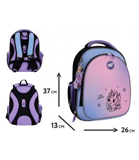 Рюкзак шкільний напівкаркасний YES Cute Unicorn S-109