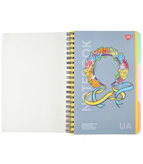 Зошит для записів YES Notebook UA А4 144 аркуша пластикова обкладинка