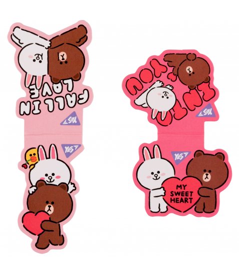 Закладки магнітні Yes Line Friends Sweet heart, 2шт