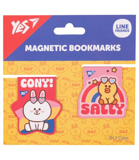 Закладки магнітні Yes Line Friends Sally and Cony, 2шт