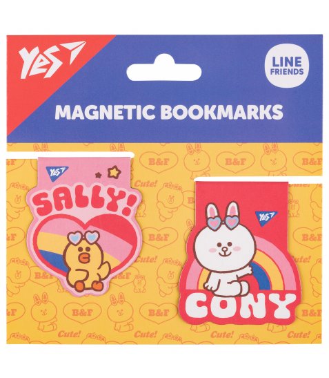 Закладки магнітні Yes Line Friends Sally and Cony, 2шт