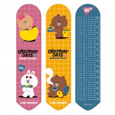 Закладка 2D Yes Line Friends brown