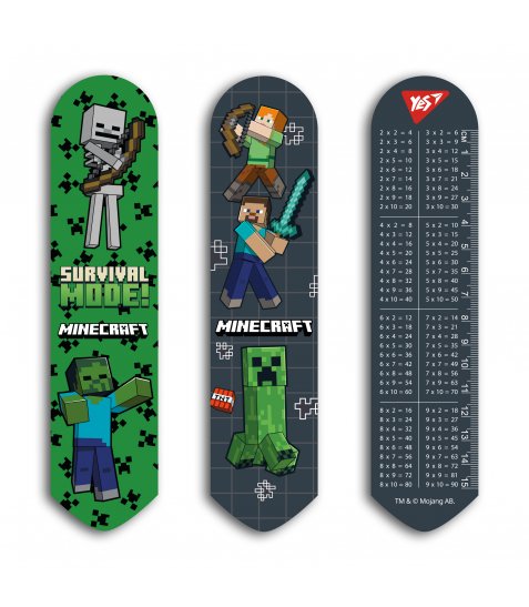 Закладка 2D Yes Minecraft, чорна