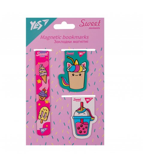 Закладки магнітні Yes Sweet Cream 3 шт