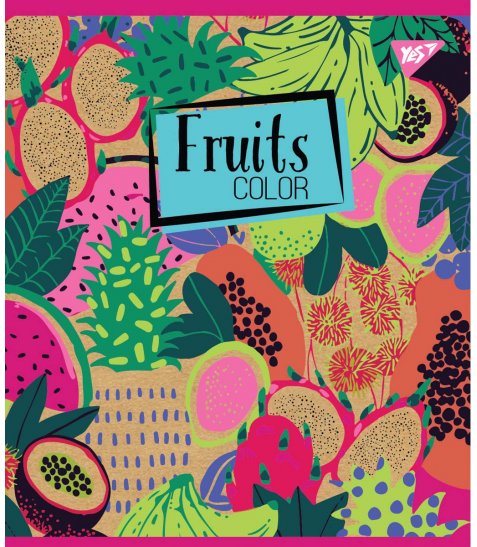 Зошит А5 12 Лін. YES Fruits Color Крафт