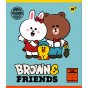 Зошит YES Line Friends А5 12 аркушів клітинка