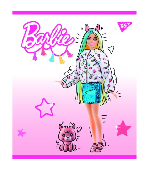 Зошит YES Barbie 12 аркушів лінія