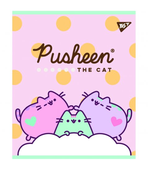 Зошит YES Pusheen 12 аркушів лінія