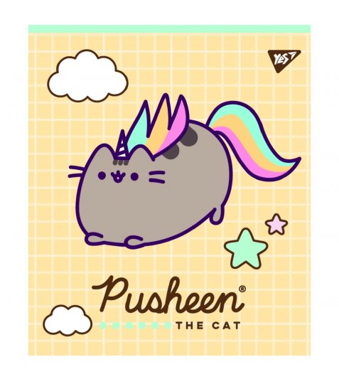 Зошит YES Pusheen 12 аркушів лінія