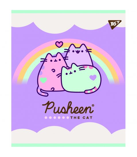 Зошит YES Pusheen 12 аркушів лінія